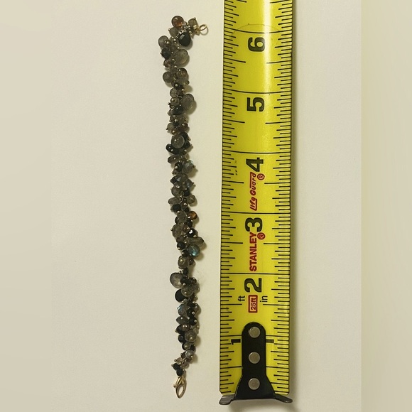 14k mulit stone bracelet- labradorite, andalusite & onyx - handmade - Picture 10 of 10